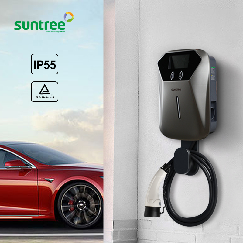 Ev Charging Pile - 7-22kw AC Ocpp 월박스 전기차 충전기(타입