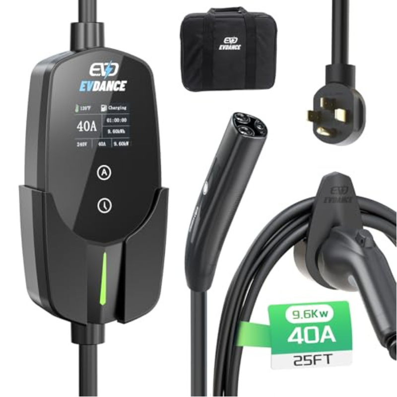 Home Ev Charger - EVDANCE 휴대용 테슬라 EV 충전기 40A