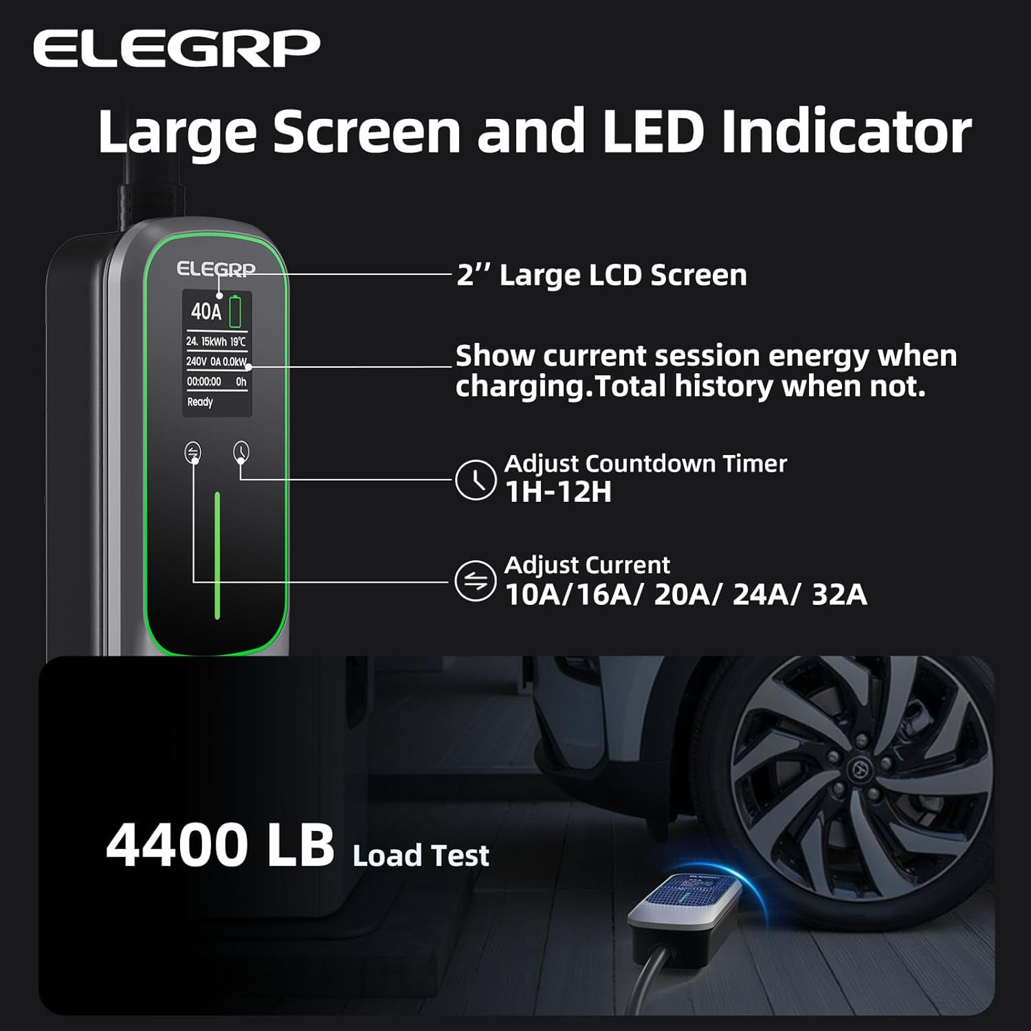 ELEGRP 32Amp 휴대용 전기 자동차 충전기, 모 - Home Ev Charger 리뷰 및 가격