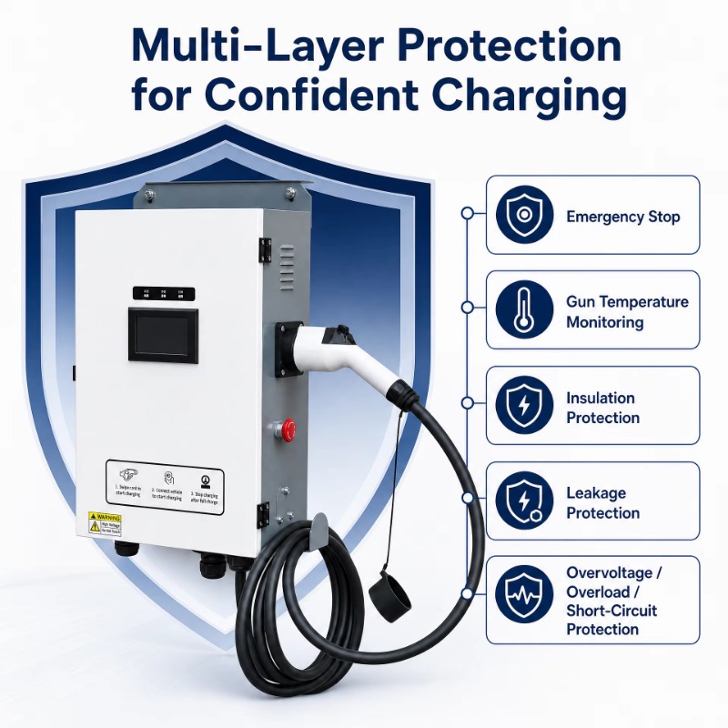 바닥 설치형 충전소 DC 전기차 충전소 40KW 60K - Ev Charger 리뷰 및 가격