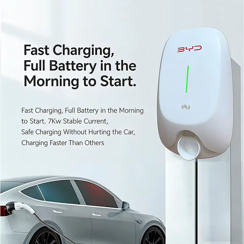 7KW 벽걸이형 AC 전기차 충전소 GB/T 표준 홈  - Wallbox Ev 리뷰 및 가격