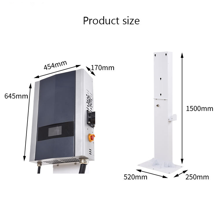새로운 3상 64A 40KW 스마트 DC CCS EV  - Ev Charger 리뷰 및 가격