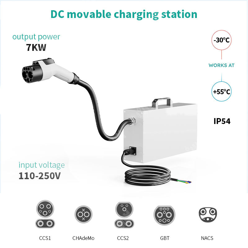 새로운 UN38.3 인증 DC 모바일 충전기 턴키 EV - Ev Charger 리뷰 및 가격
