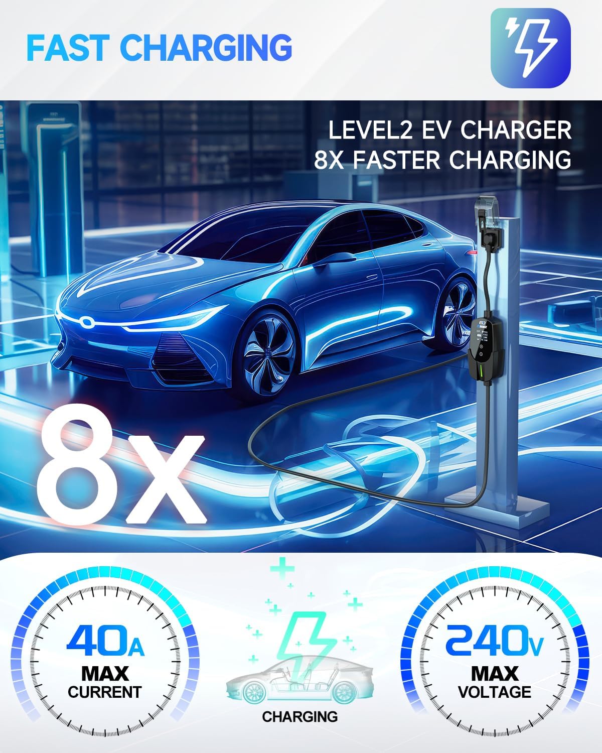 EVDANCE 휴대용 테슬라 EV 충전기 40A NAC - Home Ev Charger 리뷰 및 가격