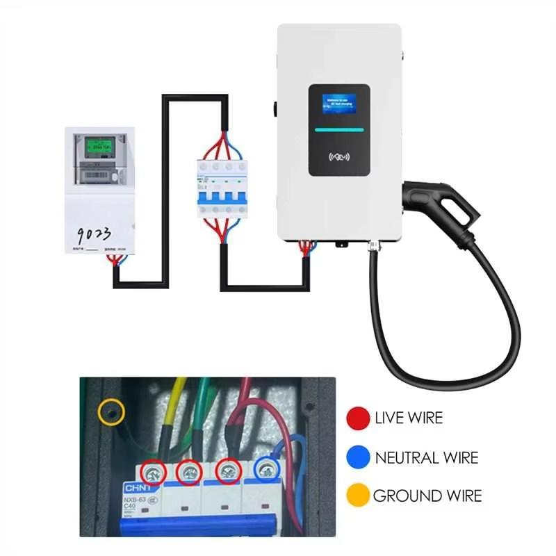 RSCHG 20kw CCS1 IP54 DC 전기차 급속 - Ev Charger 리뷰 및 가격